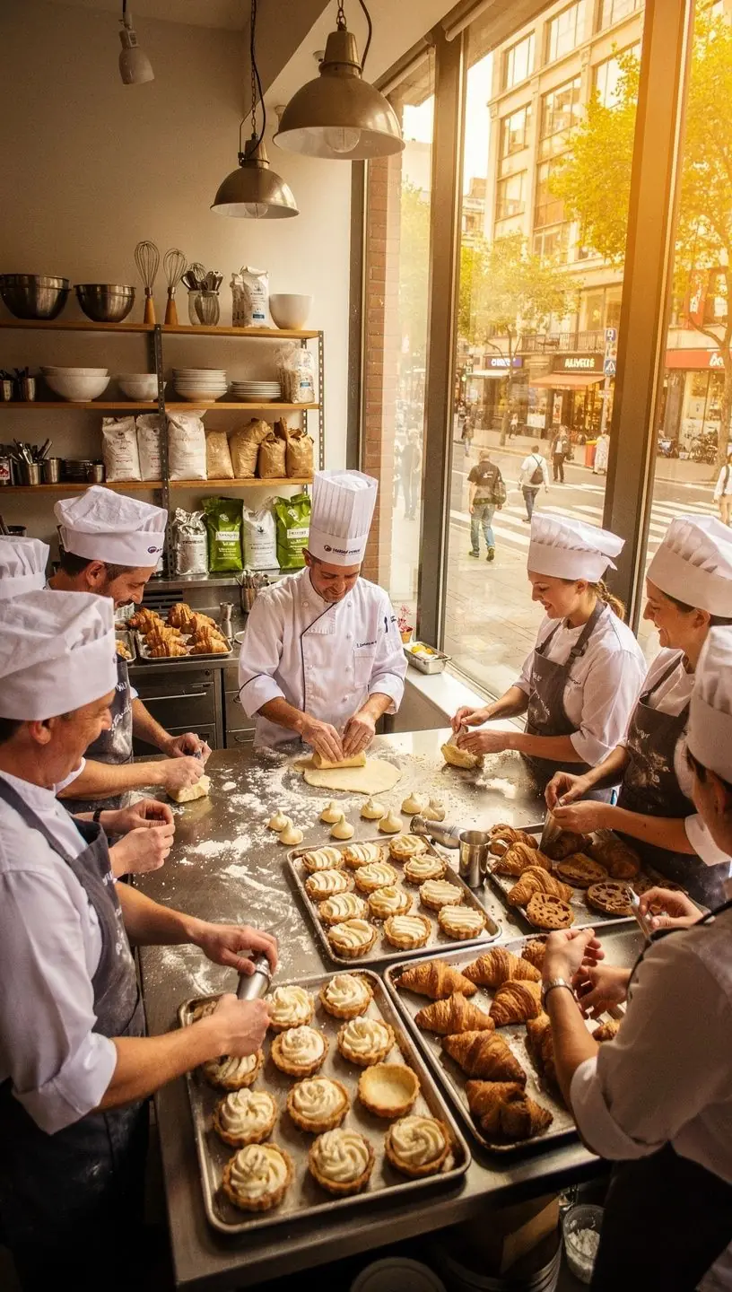 Pohled na čerstvě upečené máslové sušenky na plechu