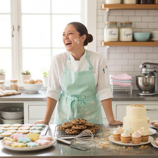 Křupavé sušenky s kousky čokolády a ořechy na dřevěném stole