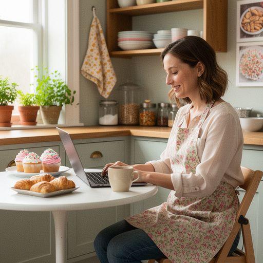 Domácí makronky v různých barvách na zdobeném tácu