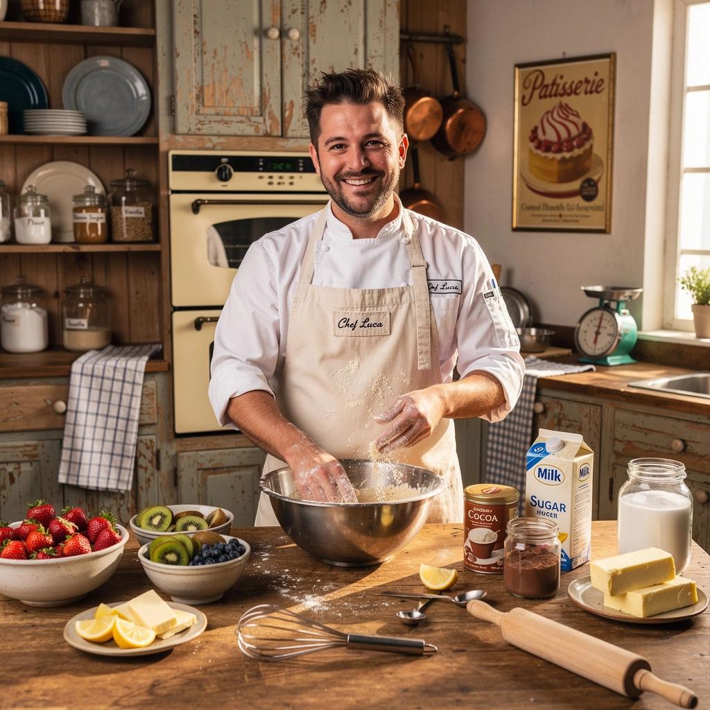 Tradiční český trdelník posypaný cukrem a skořicí na ulici